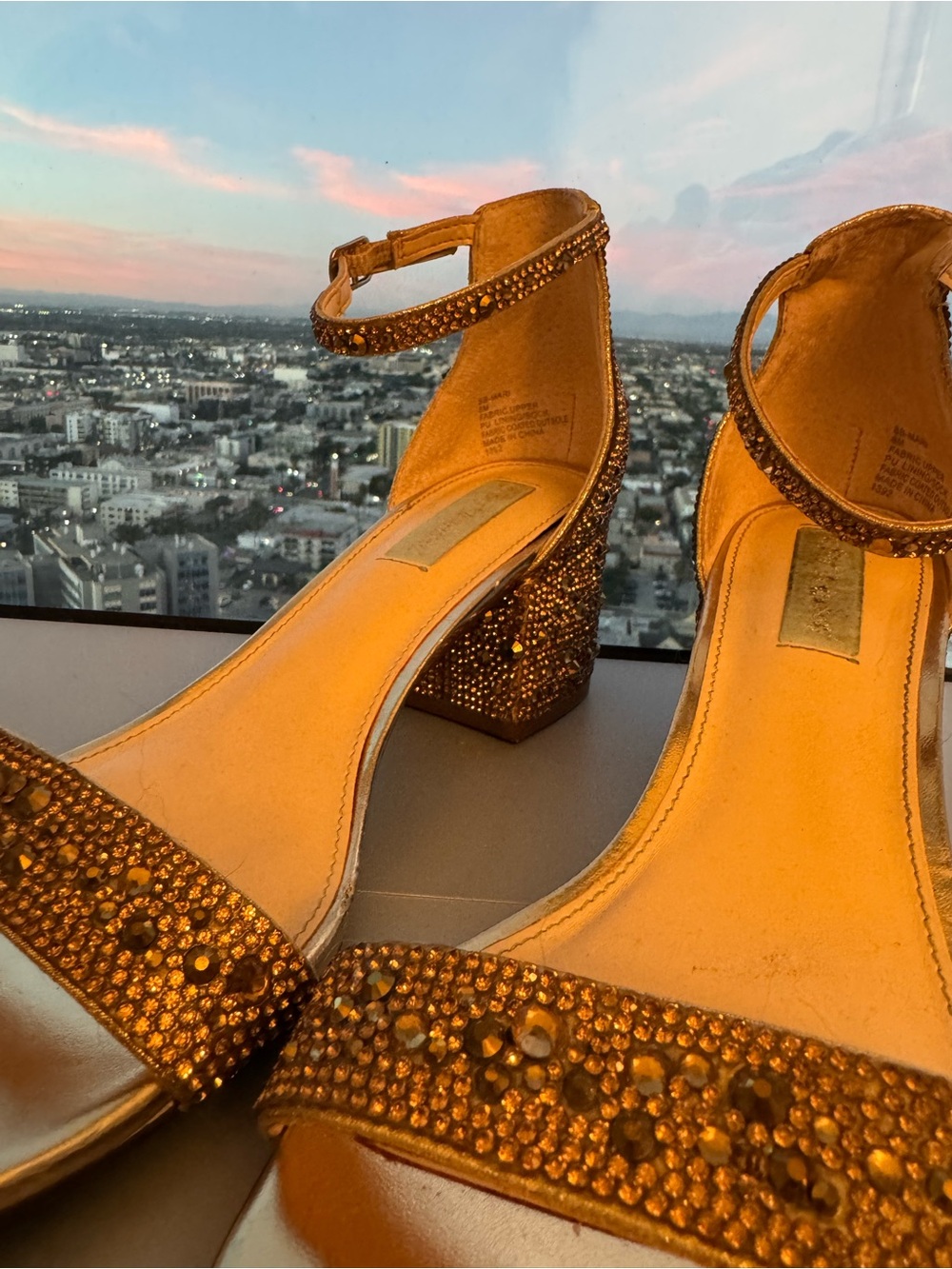 Betsey Johnson Rhinestone Block Heel - Picture 3 of 6